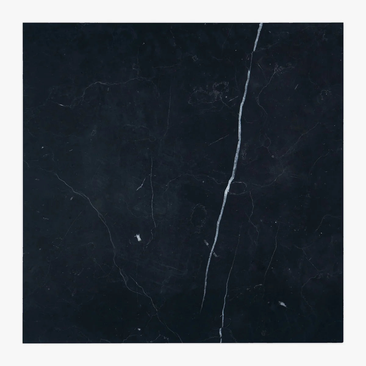 Nero Marquina Polished Marble Black field tile, primary product image. Premium marble for floors and walls.