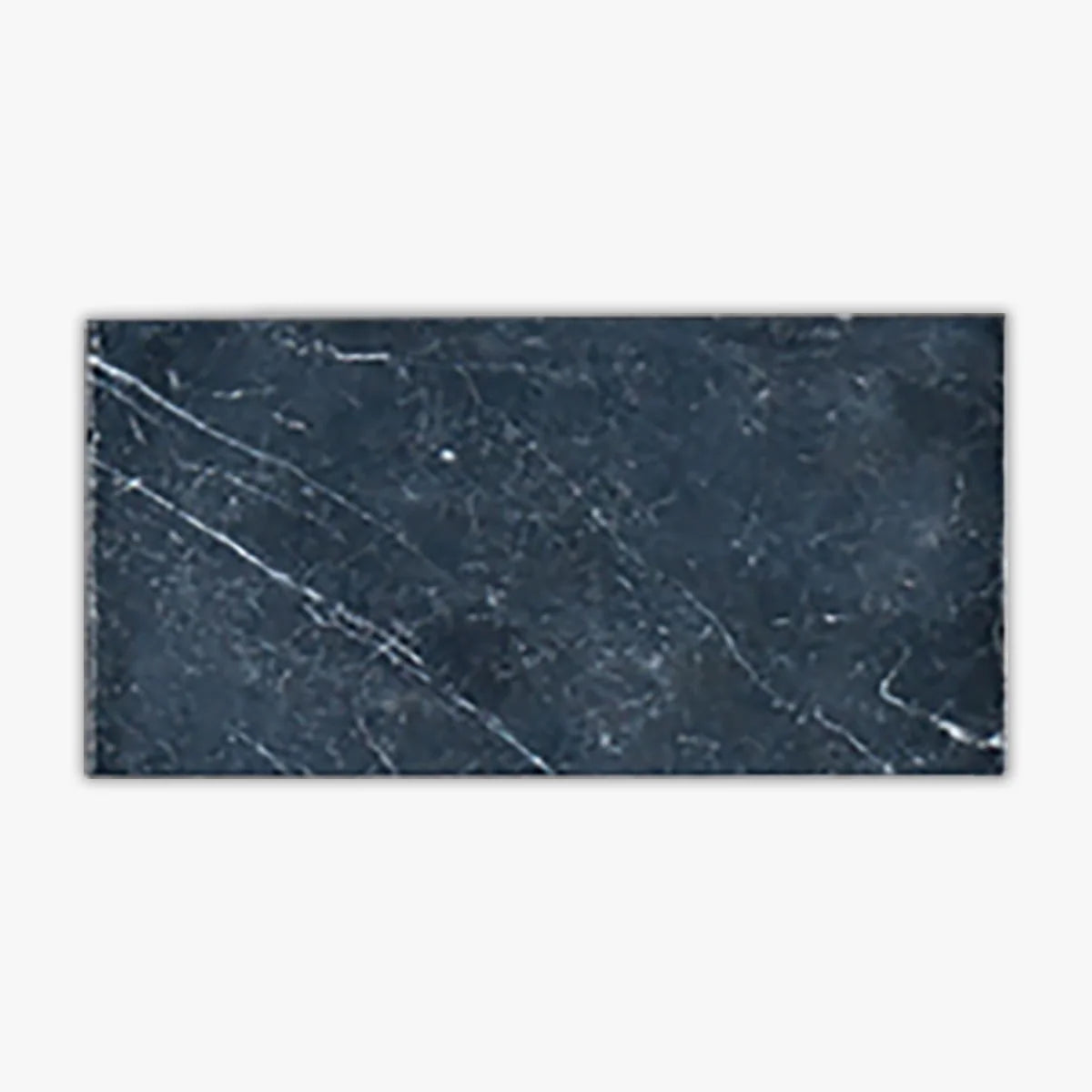 Nero Marquina Honed Marble Black field tile, primary product image. Premium marble for floors and walls.