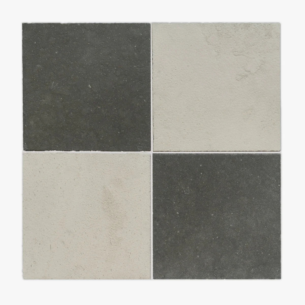 Checkerboard Patterns Multicolor checkerboard tile, primary product image. Premium limestone for floors and walls.