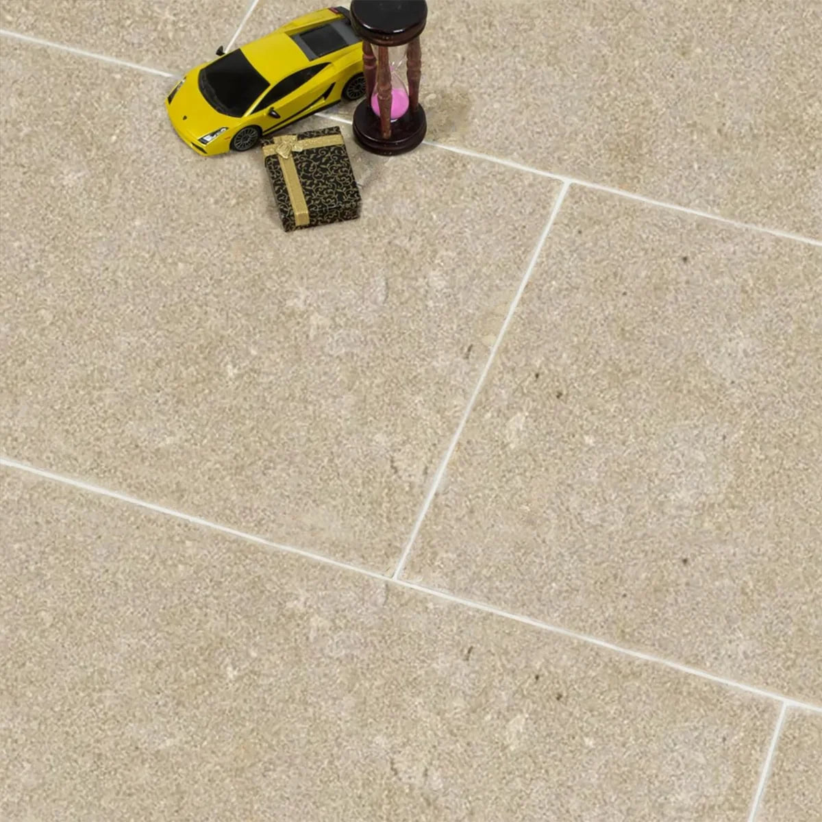 XXL Large Format Beige field tile, product image. Premium limestone for floors and walls.
