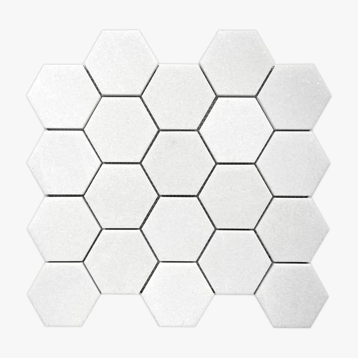 Thassos White Polished Marble White mosaic, primary product image. Premium marble for floors and walls.