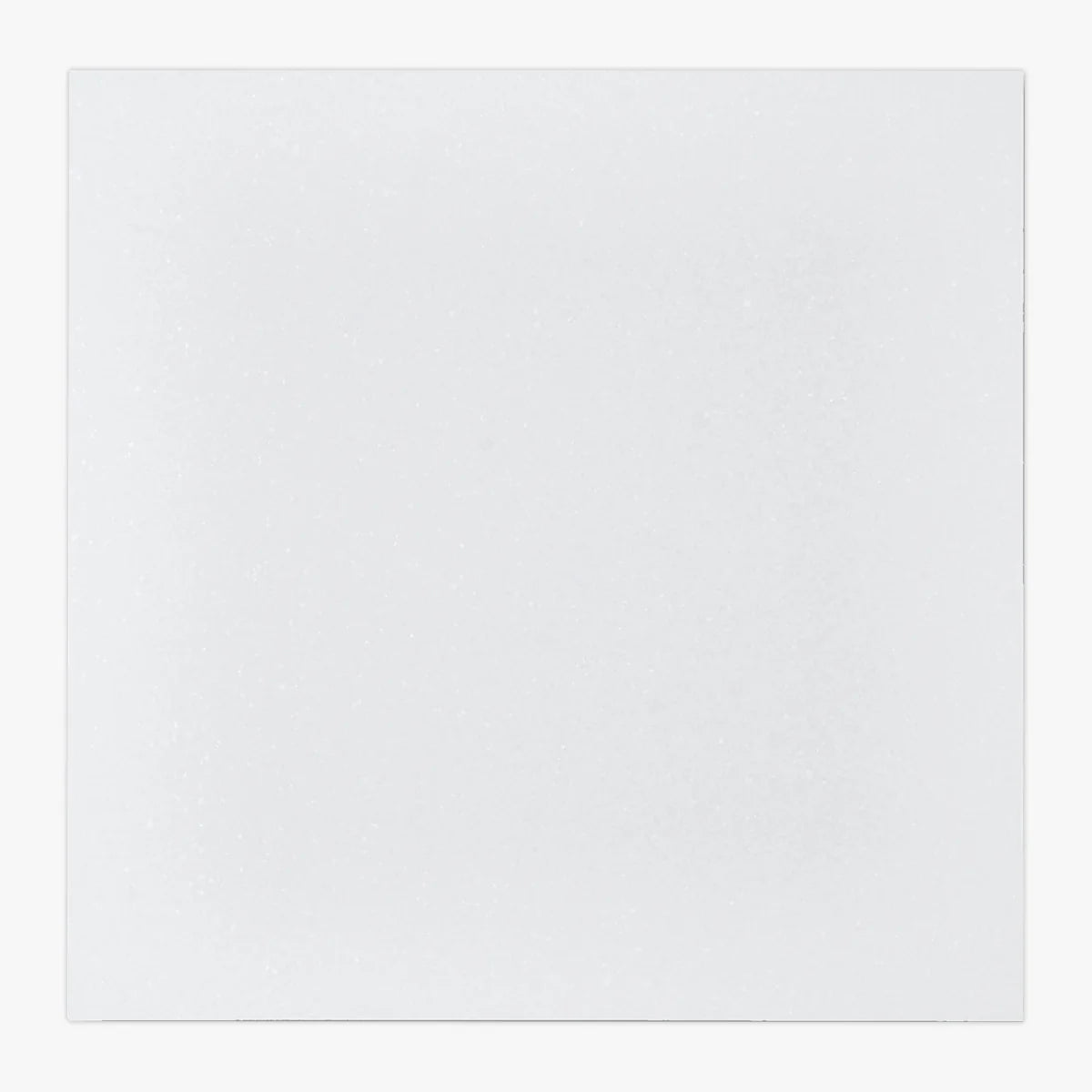 Essentials Natural Stone White field tile, top-down product view. Premium marble for floors and walls.