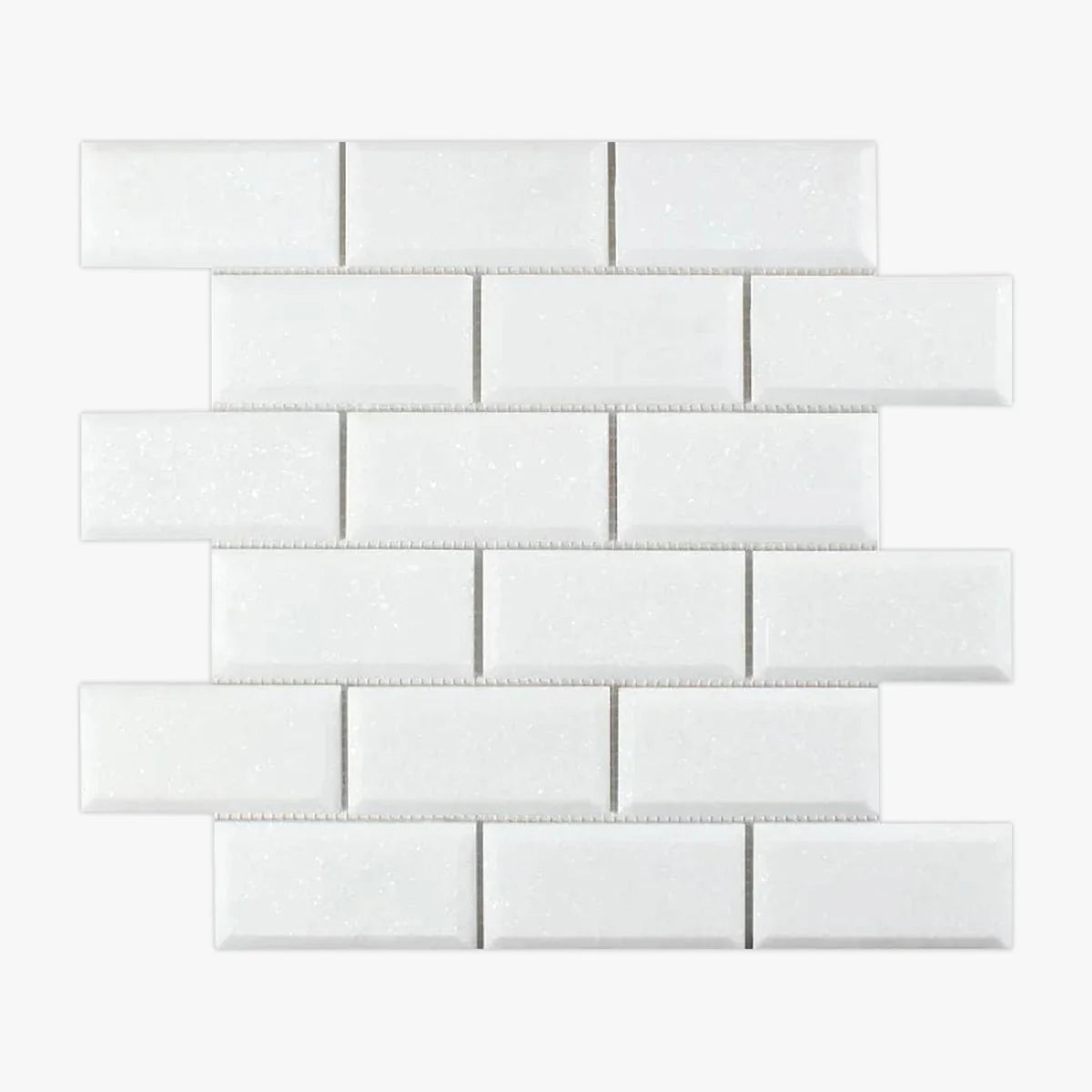 Thassos White Polished Marble White mosaic, primary product image. Premium marble for floors and walls.