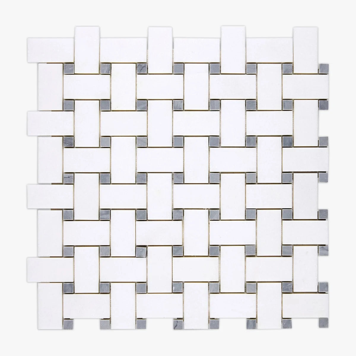 Thassos White Polished Marble White mosaic, primary product image. Premium marble for floors and walls.