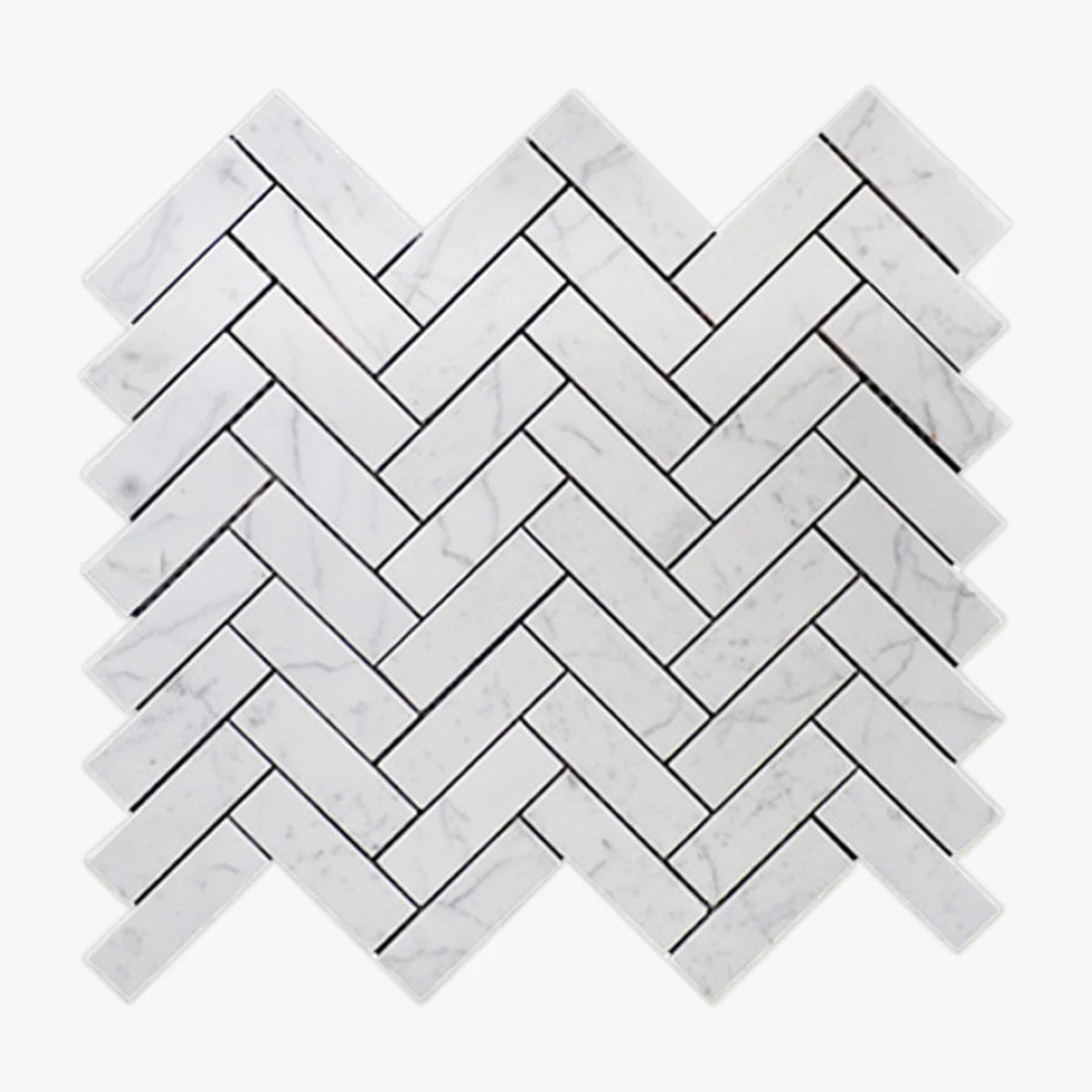 White Carrara Honed Marble White mosaic, primary product image. Premium marble for floors and walls.