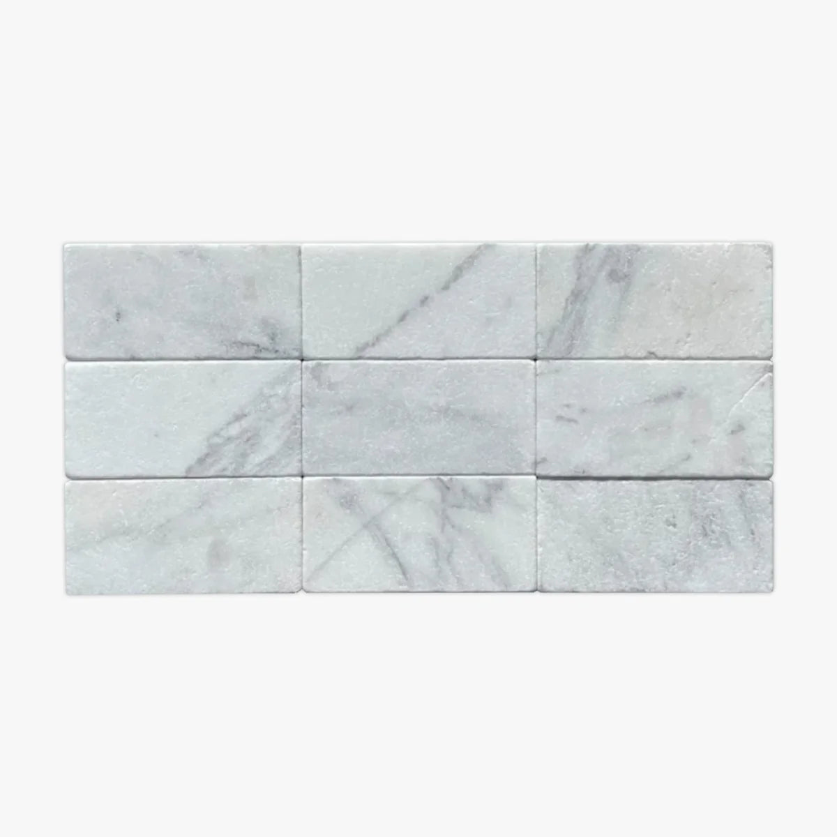 White Carrara Honed Marble White field tile, primary product image. Premium marble for floors and walls.