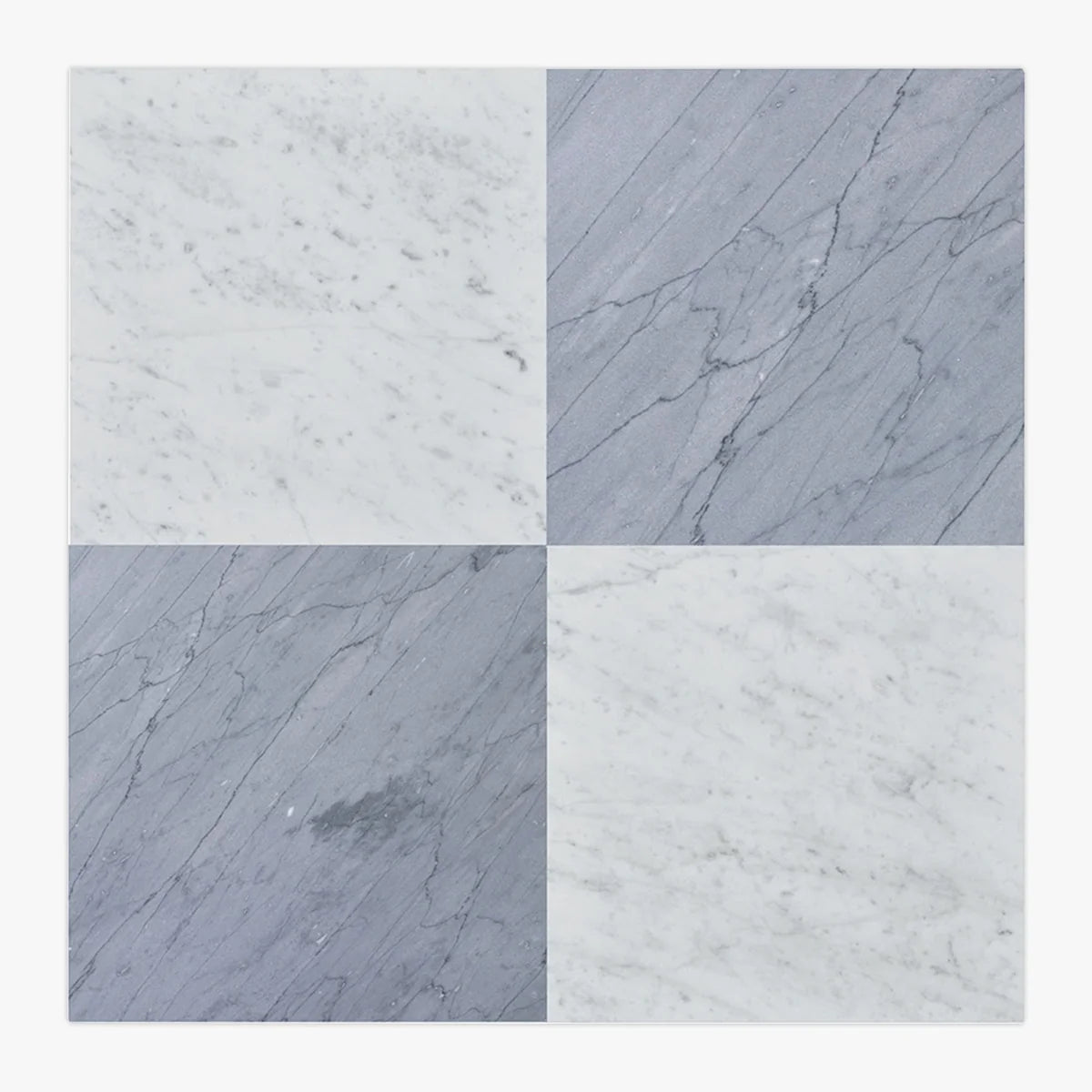 Checkerboard Patterns Multicolor checkerboard tile, primary product image. Premium marble for floors and walls.