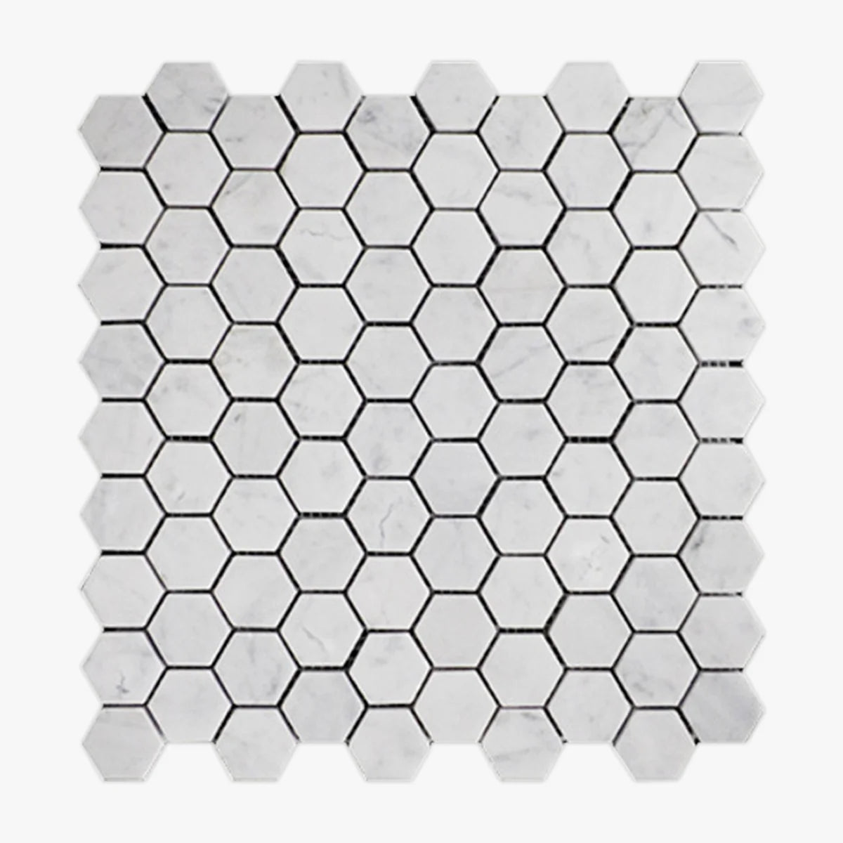 White Carrara Polished Marble White mosaic, primary product image. Premium marble for floors and walls.