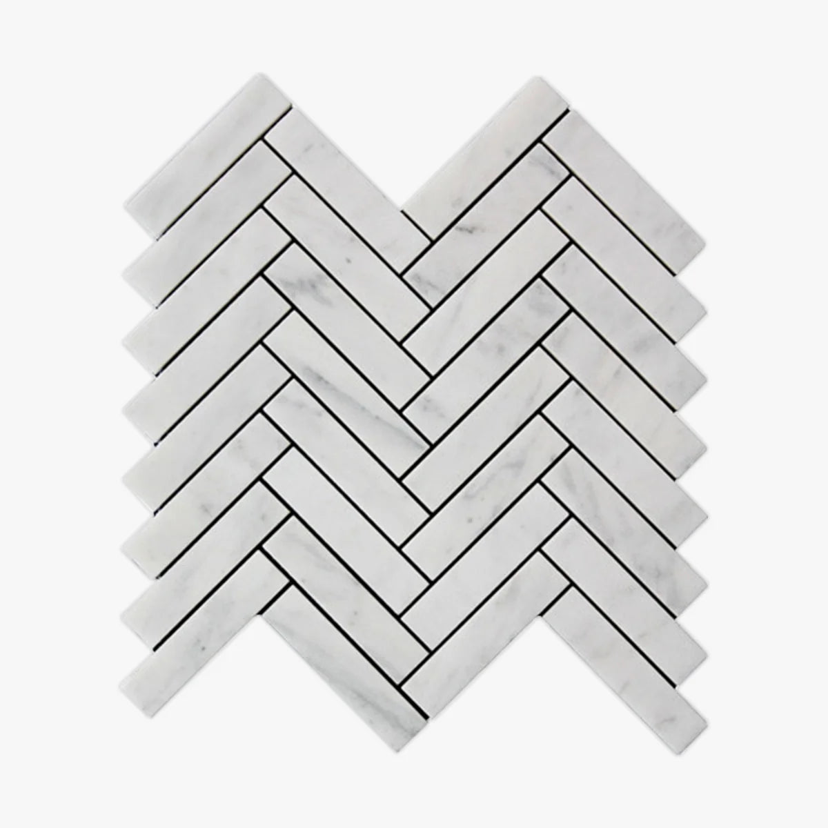 White Carrara Polished Marble White mosaic, primary product image. Premium marble for floors and walls.