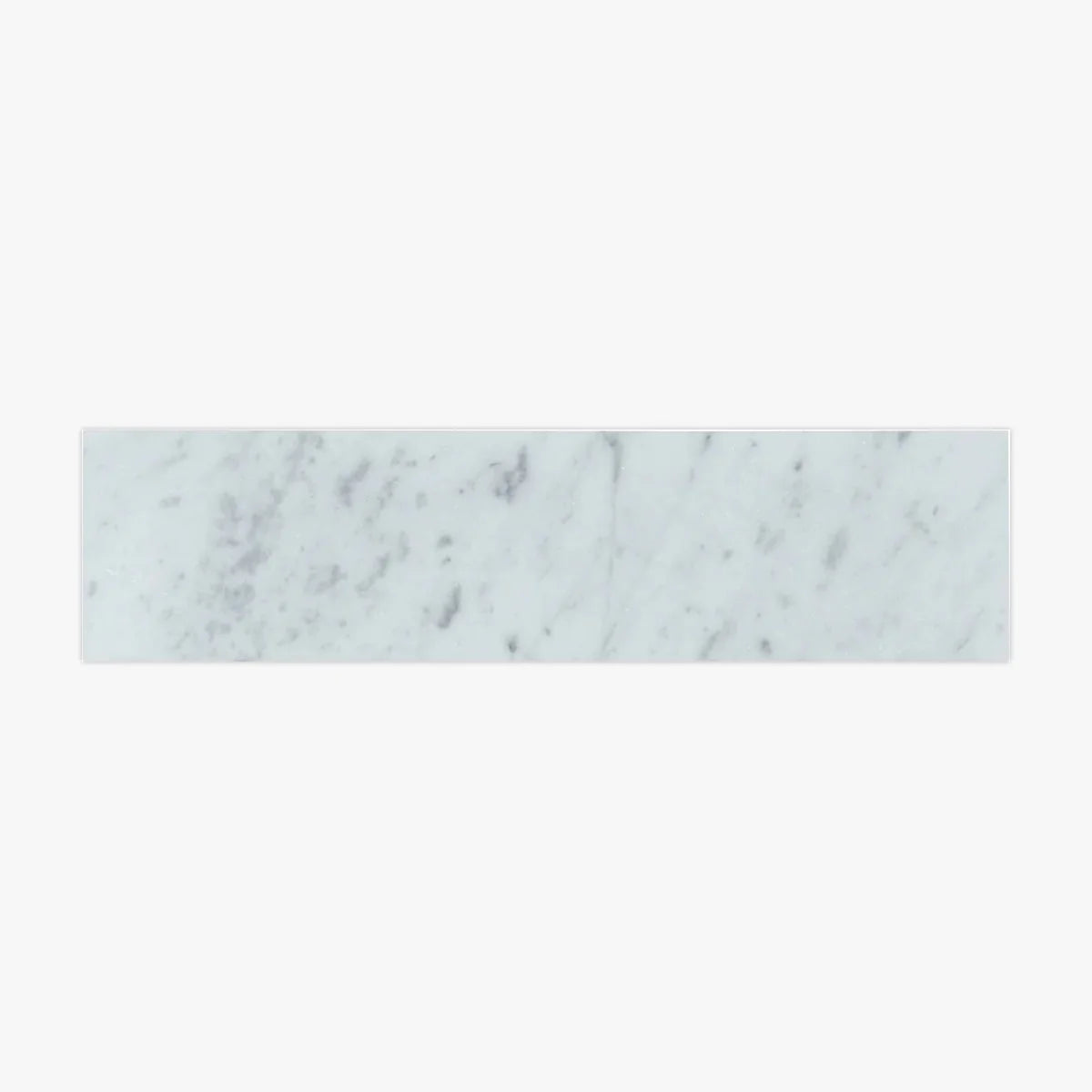 White Carrara Polished Marble White field tile, primary product image. Premium marble for floors and walls.