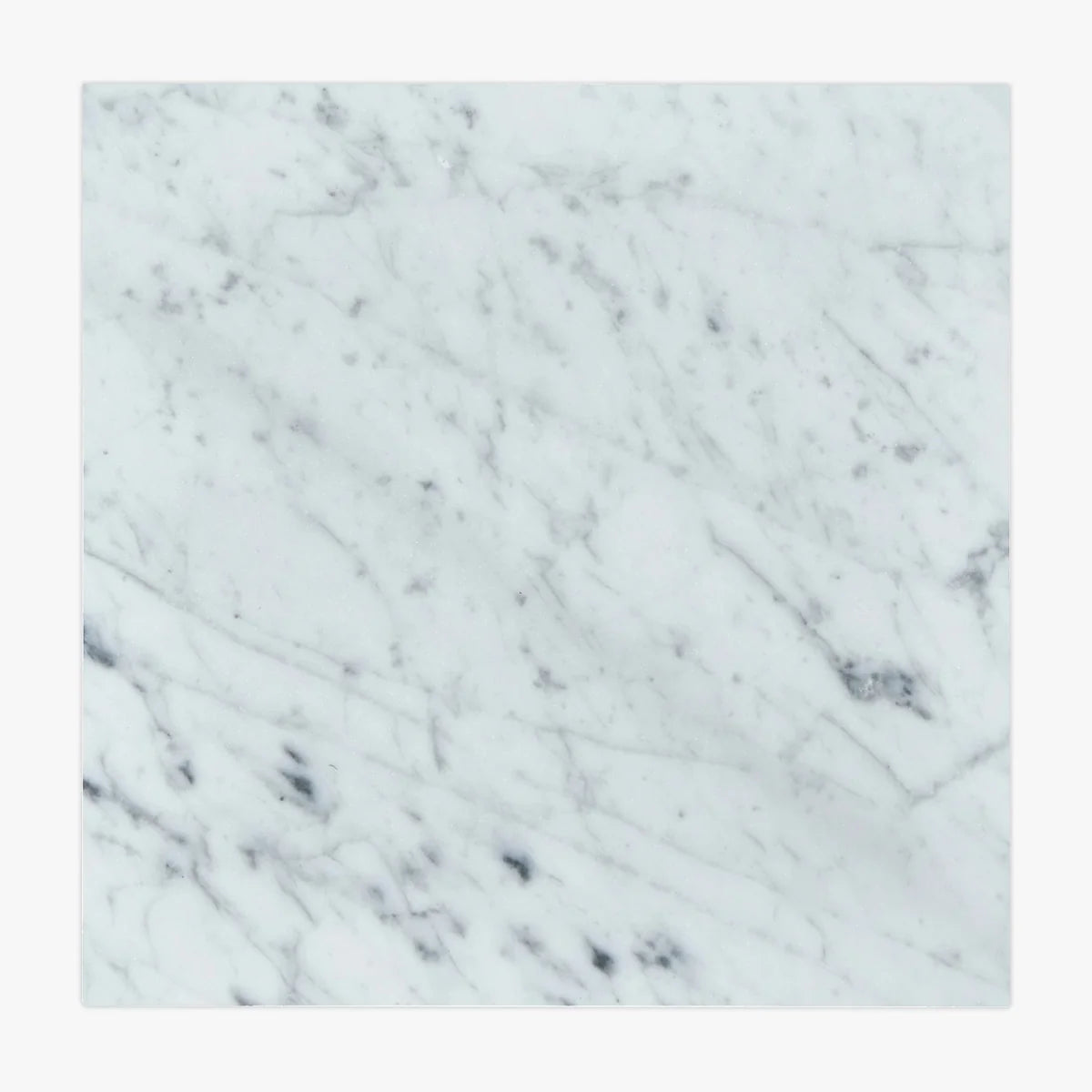White Carrara Polished Marble White field tile, primary product image. Premium marble for floors and walls.