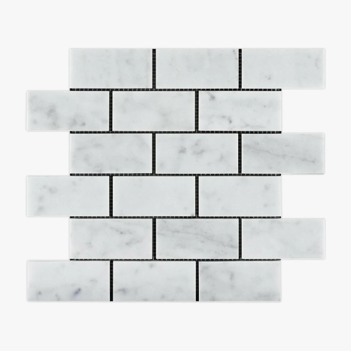 White Carrara Polished Marble White mosaic, primary product image. Premium marble for floors and walls.