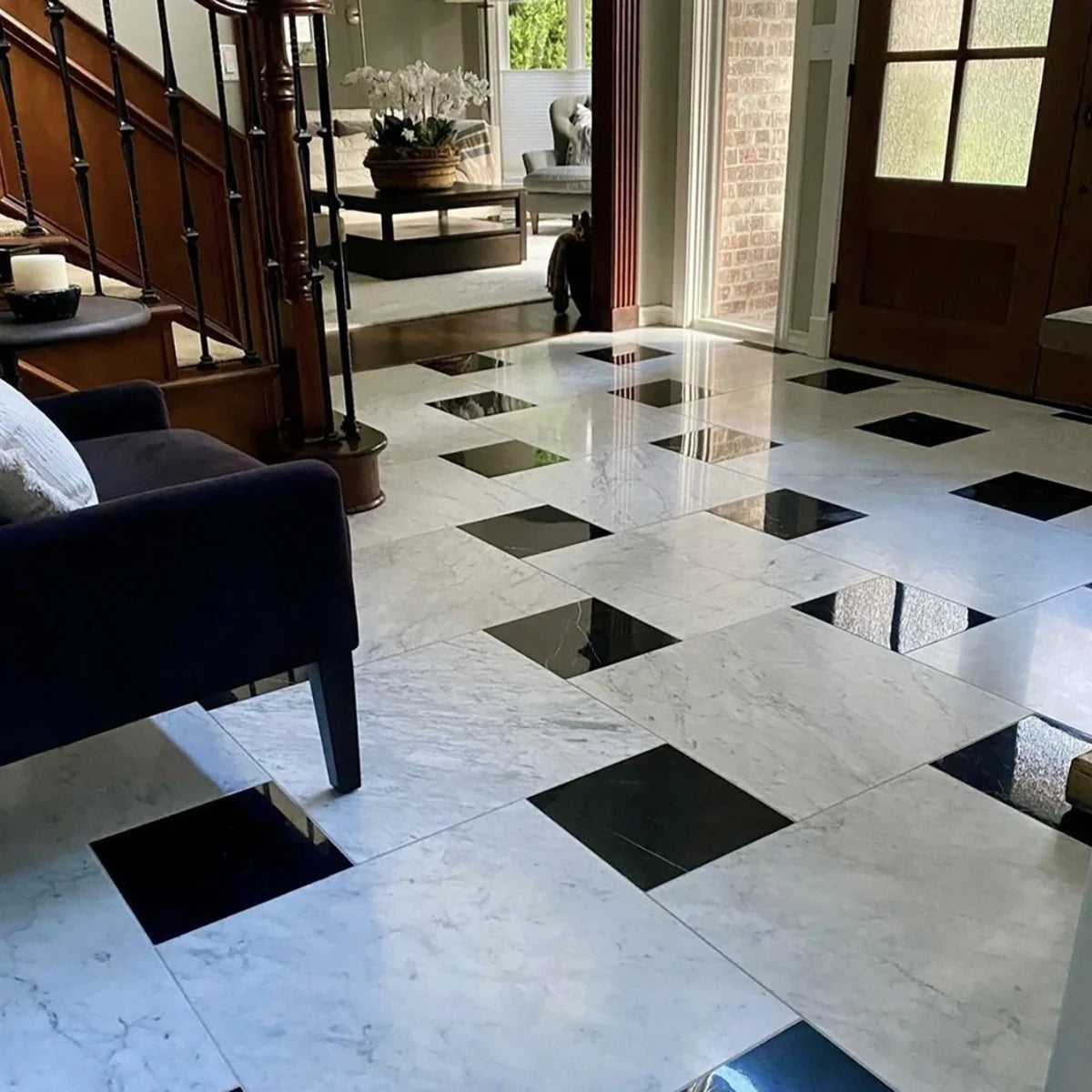 Essentials Natural Stone White field tile, product image. Premium marble for floors and walls.