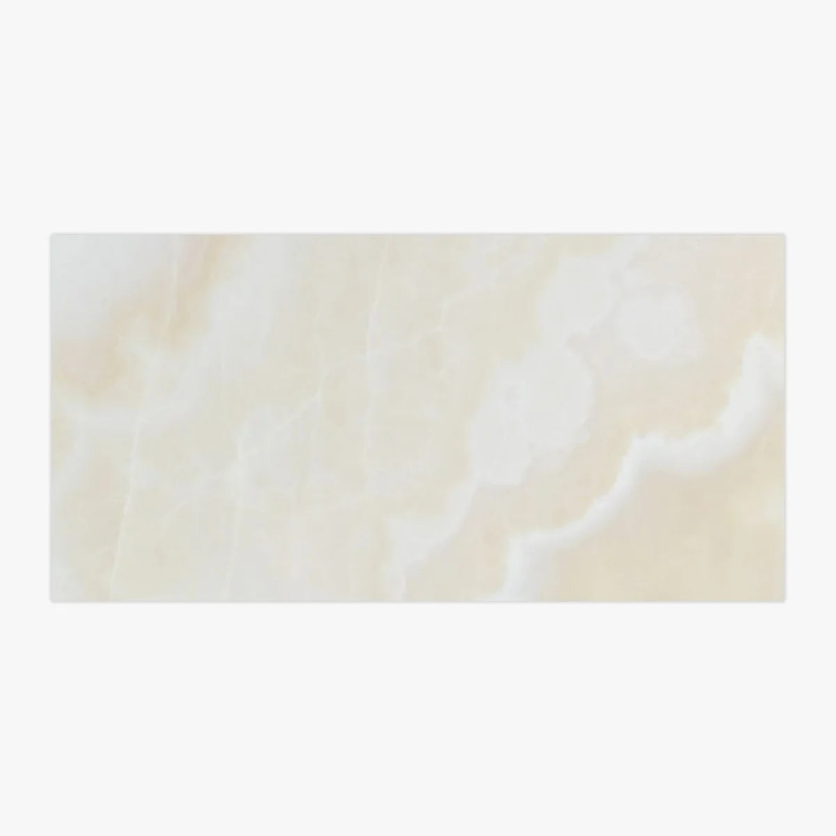 White Onyx White field tile, primary product image. Premium onyx for floors and walls.