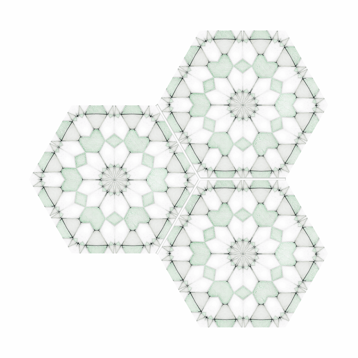 Aliso Mint Green field tile, primary product image, 6"×5 3/16"×3/8" size. Premium marble for floors and walls.