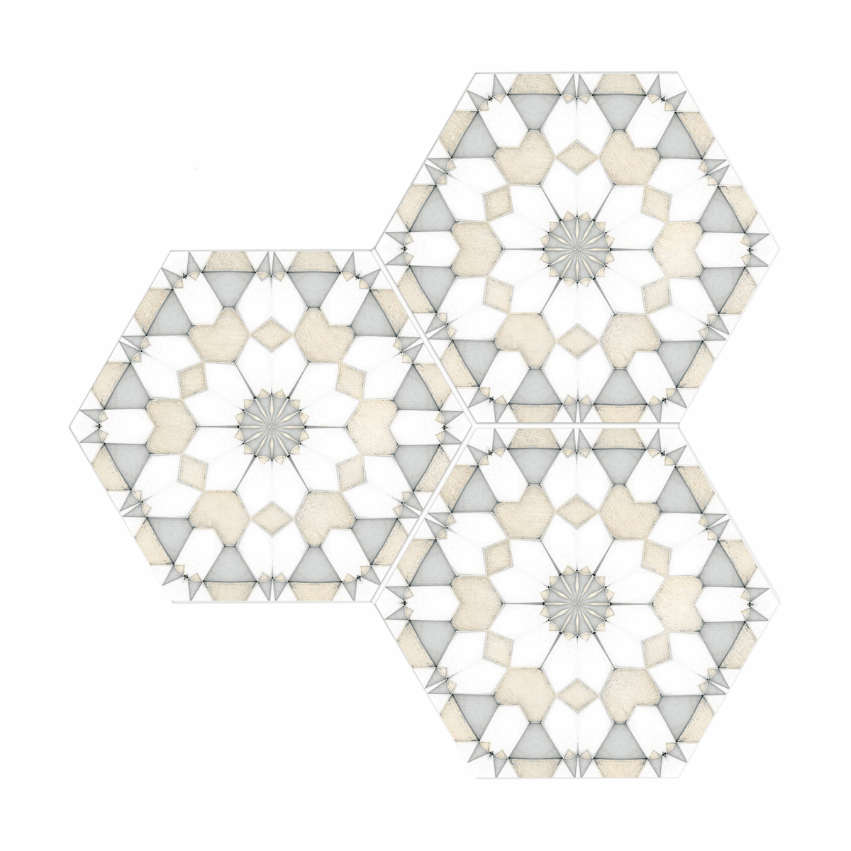 Aliso Misty Taupe field tile, primary product image, 6"×5 3/16"×3/8" size. Premium marble for floors and walls.