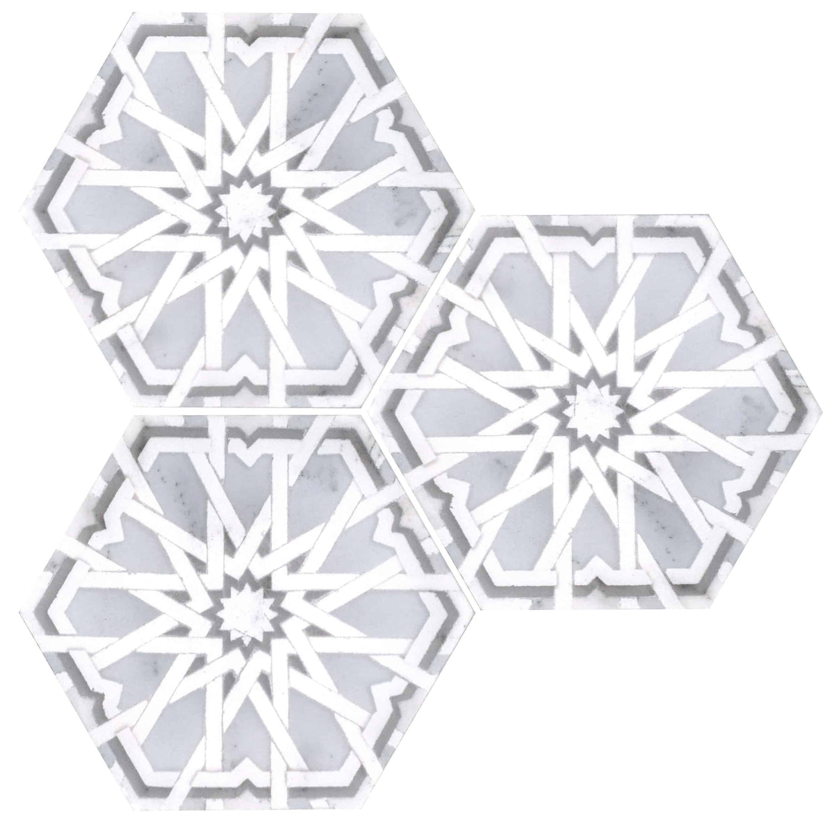 Celine Goldenrod field tile, product image, 6"×5 3/16"×3/8" size. Premium marble for floors and walls.