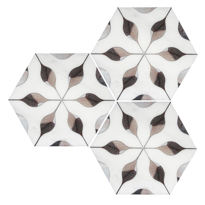 Stilnovo Day field tile, product image, 6"×5 3/16"×3/8" size. Premium marble for floors and walls.