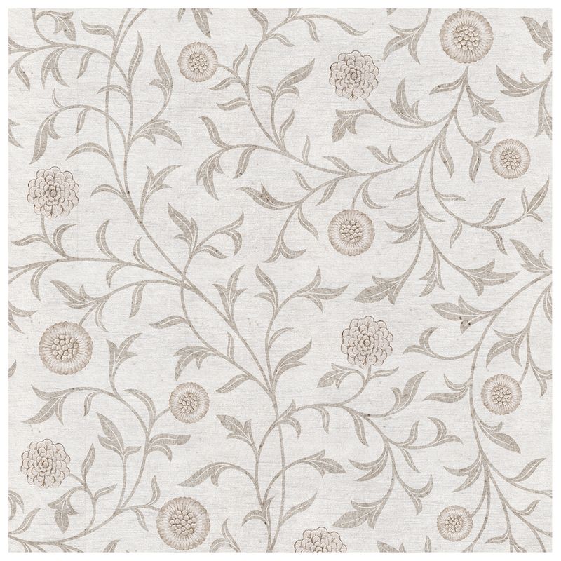 Arbor Sand Bloom wallcovering, top-down product view