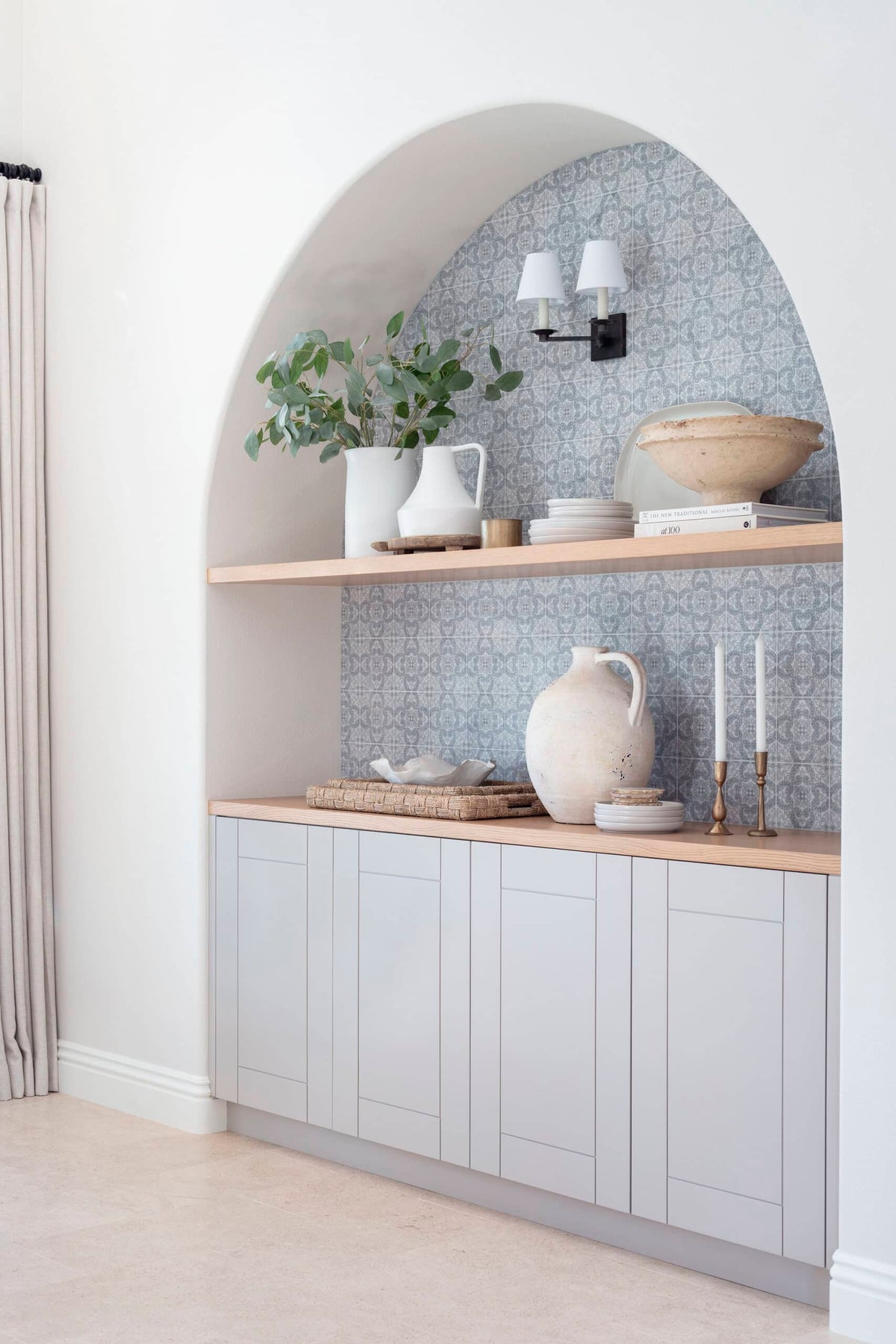 Stone Impressions Arya honed tile in a room setting — available at Surface Group
