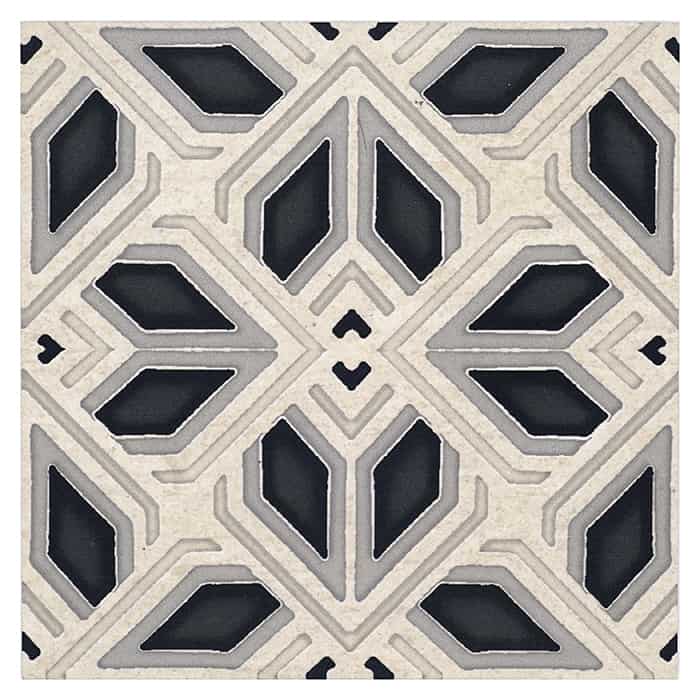 Stone Impressions Avery Grande Charcoal limestone tile — available at Surface Group
