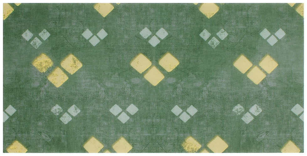 Bakasana Blocks Forest field tile, top-down product view, 12"×24"×3/8" size. Premium limestone for floors and walls.