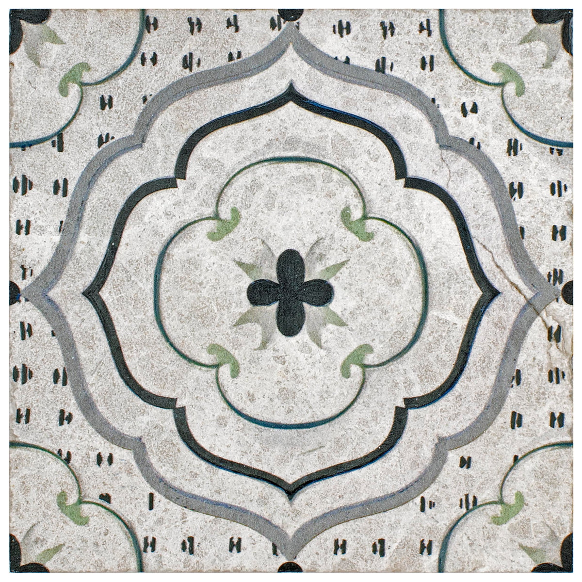 Belara Blueveil field tile, alternate product view, 6"×6"×3/8" size. Premium dolomite for floors and walls.