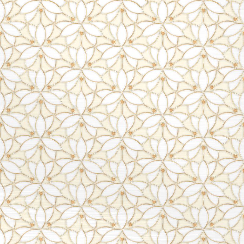 Bloomline Saffron wallcovering, top-down product view
