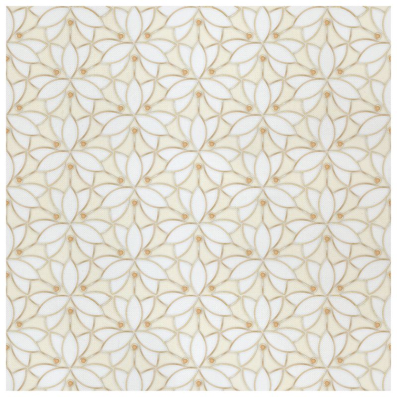 Bloomline Saffron wallcovering, top-down product view