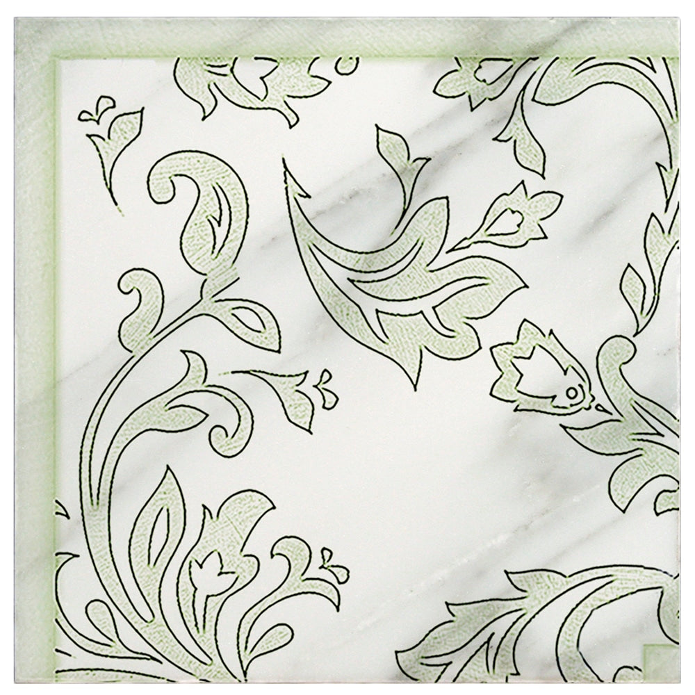 Stone Impressions Charleston Celadon tile — available at Surface Group