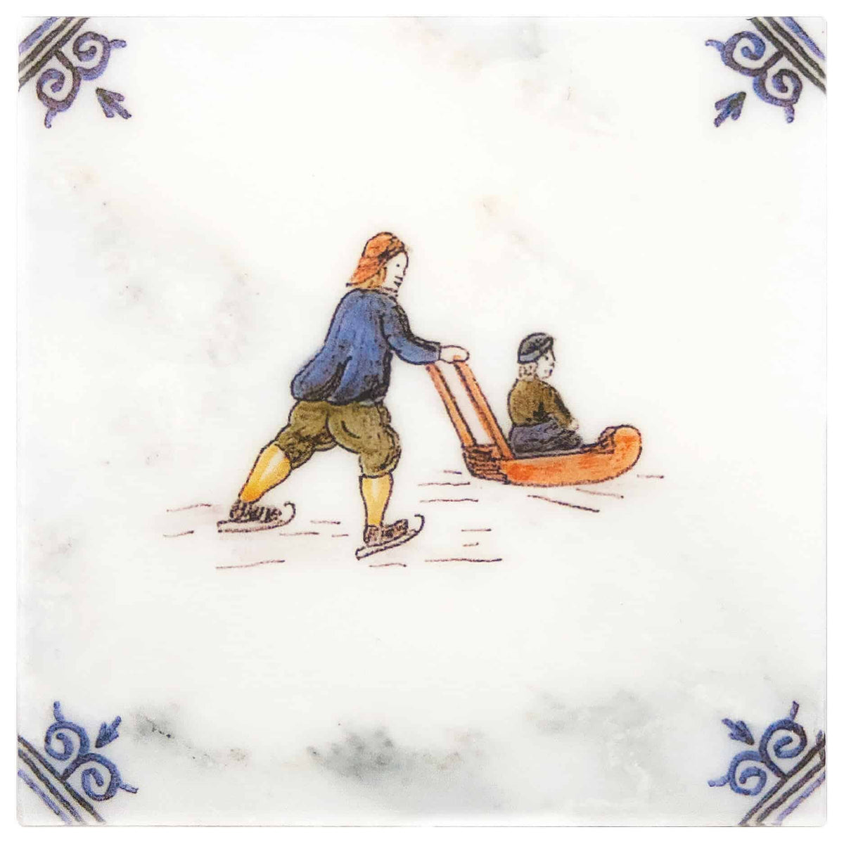 Stone Impressions Delft At Play tile — available at Surface Group