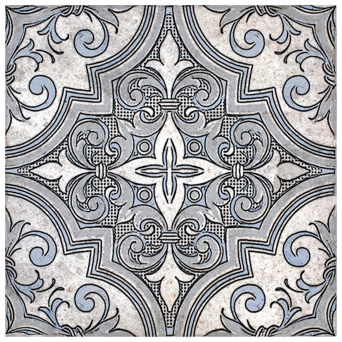Stone Impressions Ella Blizzard Blue limestone tile — available at Surface Group