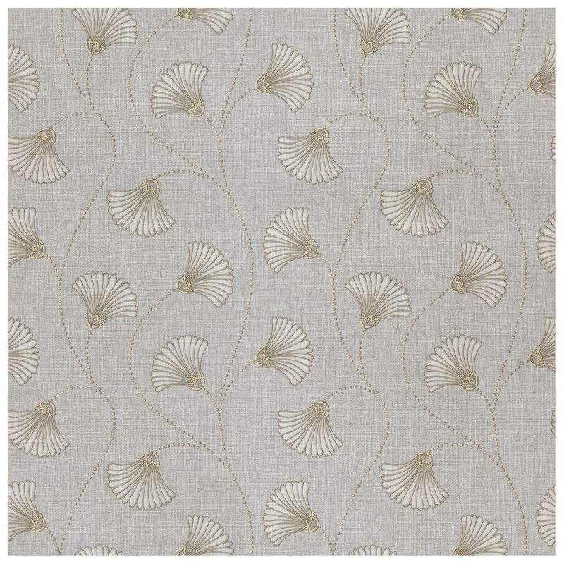 Elysian Sonata Ashen Veil wallcovering, top-down product view