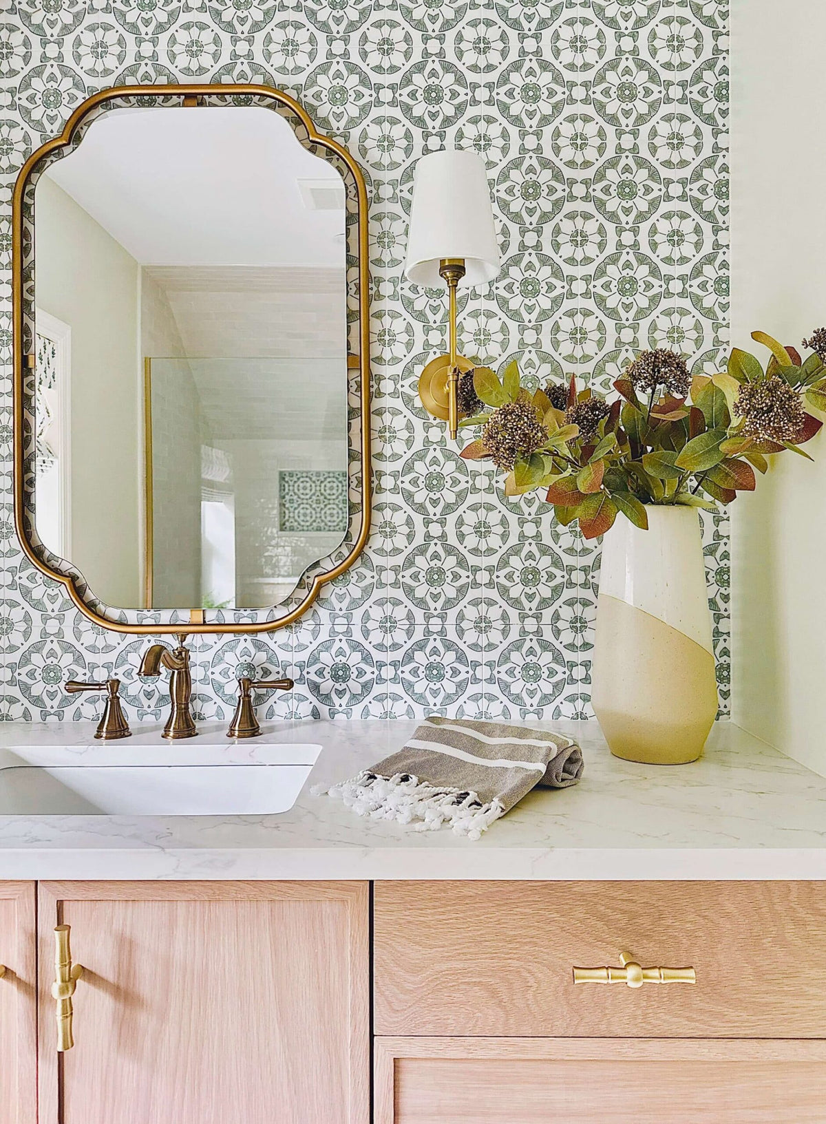 Stone Impressions Emery honed tile in a room setting — available at Surface Group