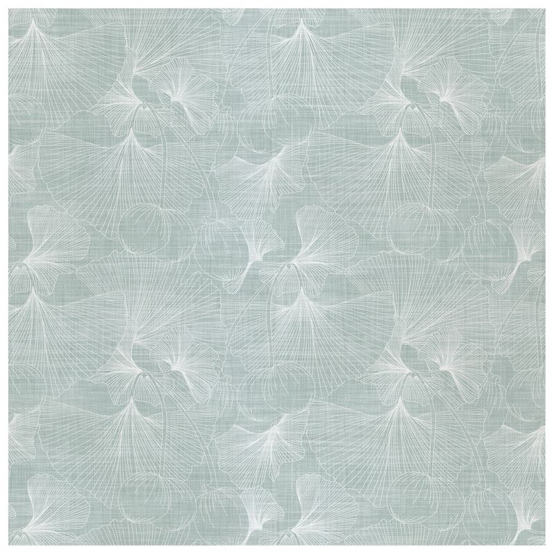 Ginkgo Lily Pad wallcovering, top-down product view