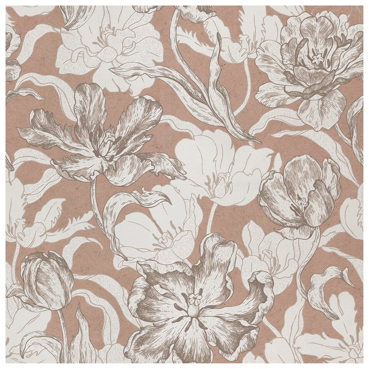 Grandiflora Terra Cotta wallcovering, top-down product view