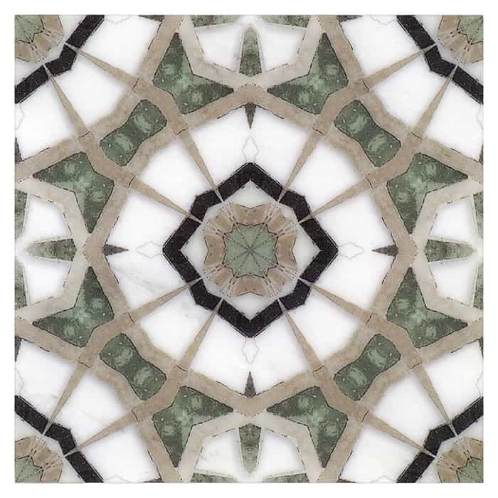 Leo Bronze field tile, alternate product view, 6"×6"×3/8" size. Premium dolomite for floors and walls.