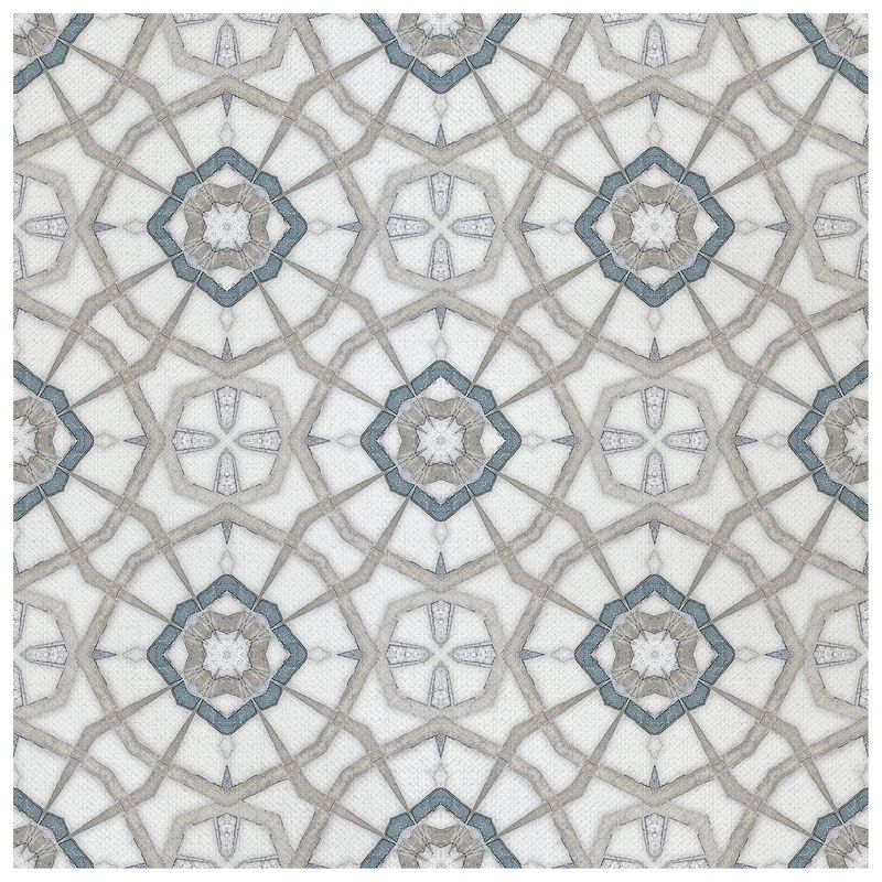 Leon Arctic Blue wallcovering, top-down product view