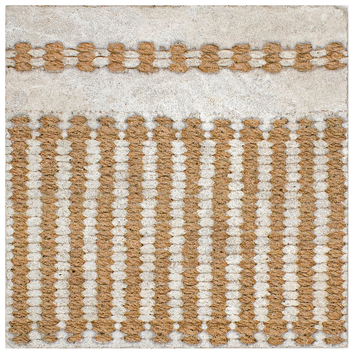 Loom Band Linen field tile, alternate product view, 6"×6"×3/8" size. Premium dolomite for floors and walls.