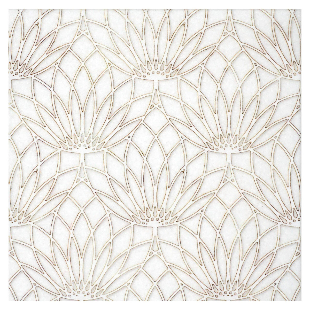 Stone Impressions Lotus tile — available at Surface Group