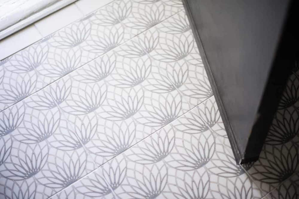 Stone Impressions Lotus tile in a room setting β available at Surface Group