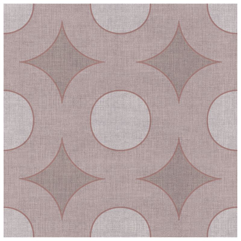 Lucent Rosewood Veil wallcovering, top-down product view