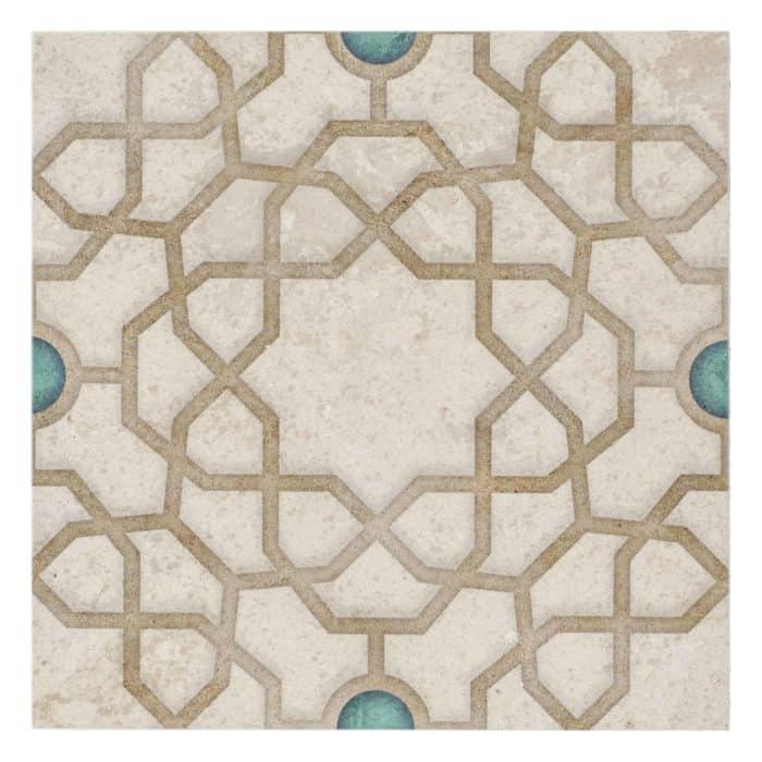 Stone Impressions Medina Turquoise limestone tile — available at Surface Group
