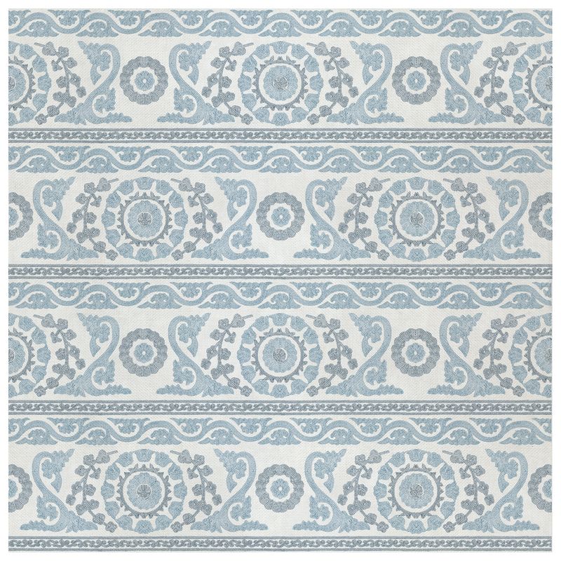 Medora Azure wallcovering, top-down product view