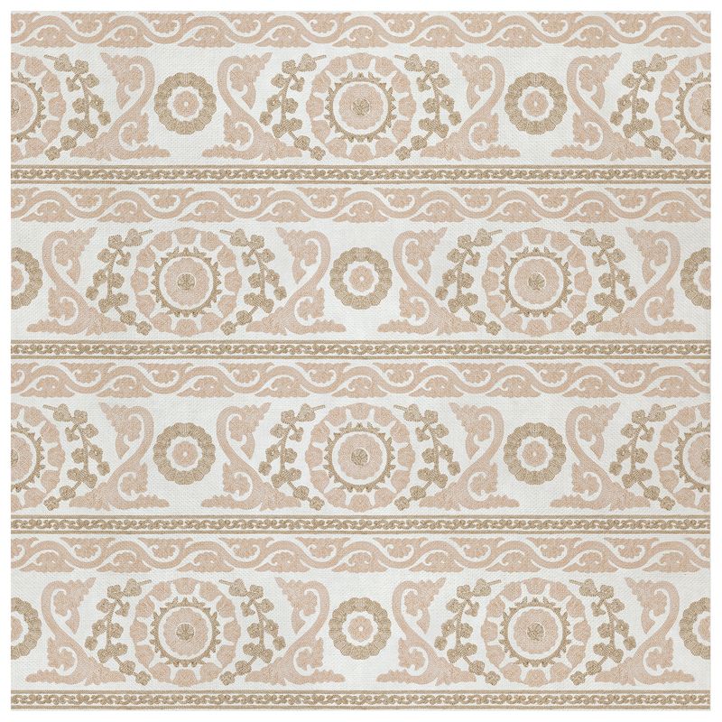 Medora Blush wallcovering, top-down product view