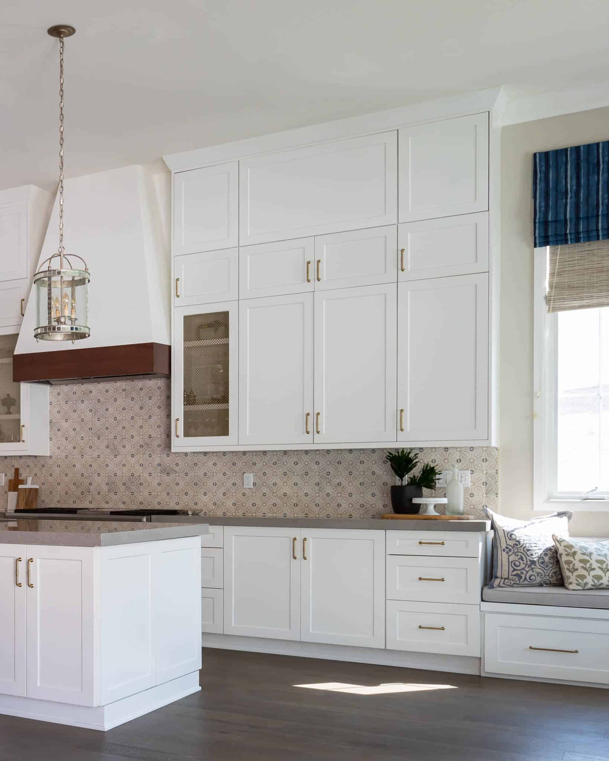 Stone Impressions Mossalli honed tile in a room setting — available at Surface Group