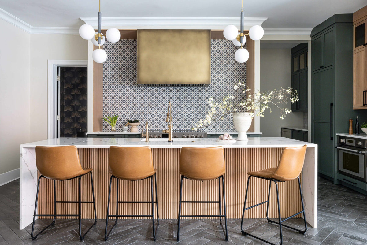 Stone Impressions Mulholland honed tile in a room setting — available at Surface Group