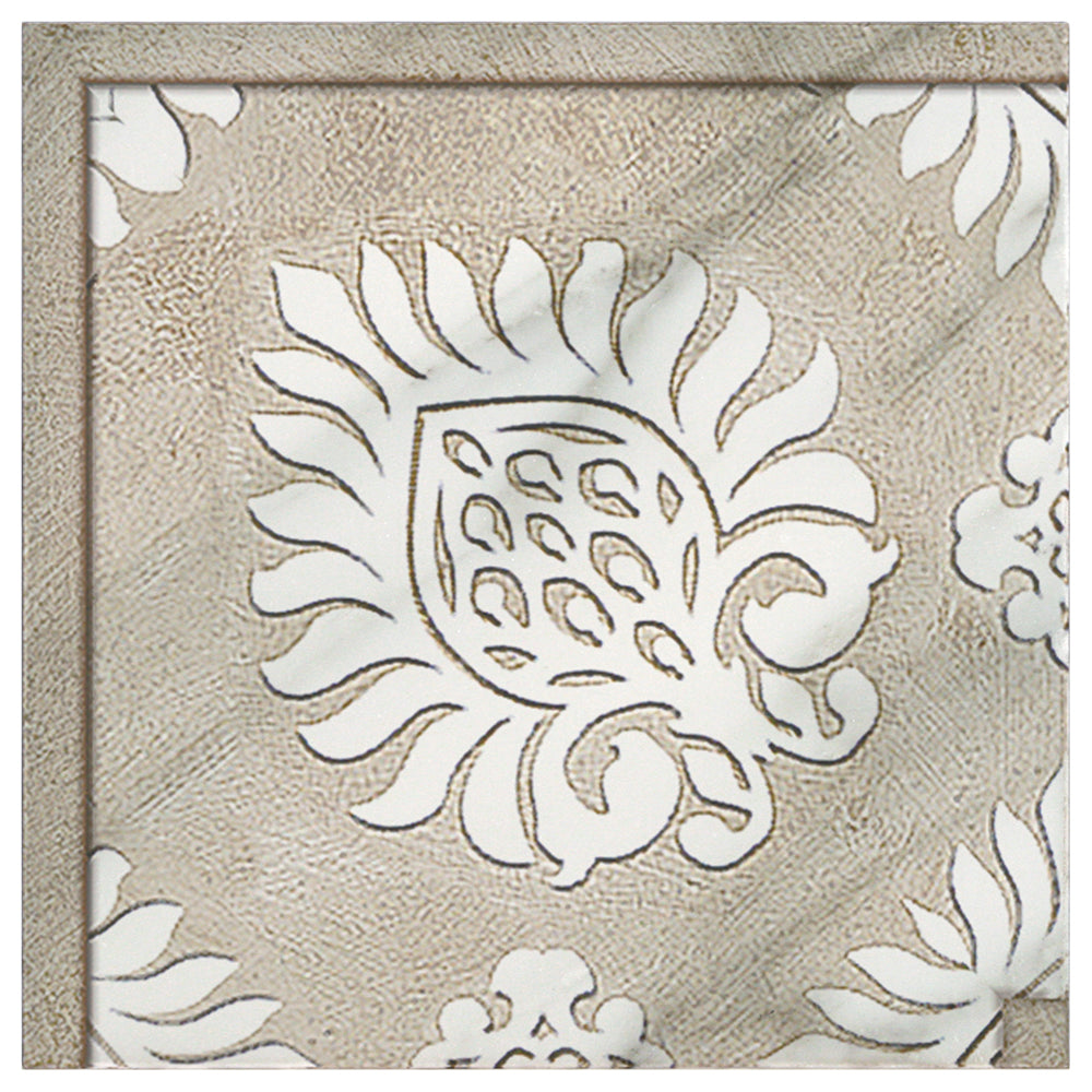 Paige Taupe field tile, top-down product view. Field tile for floors and walls.