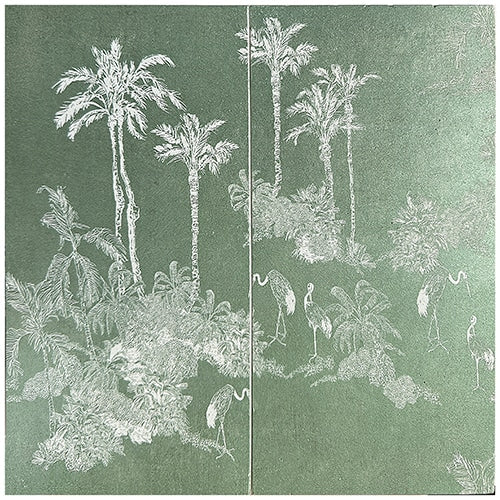 Paradise Dream Caribbean Teal field tile, alternate product view, 12"×24"×3/8" size. Premium limestone for floors and walls.
