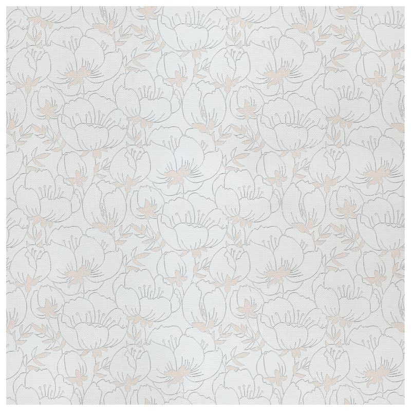 Poppy wallcovering, top-down product view